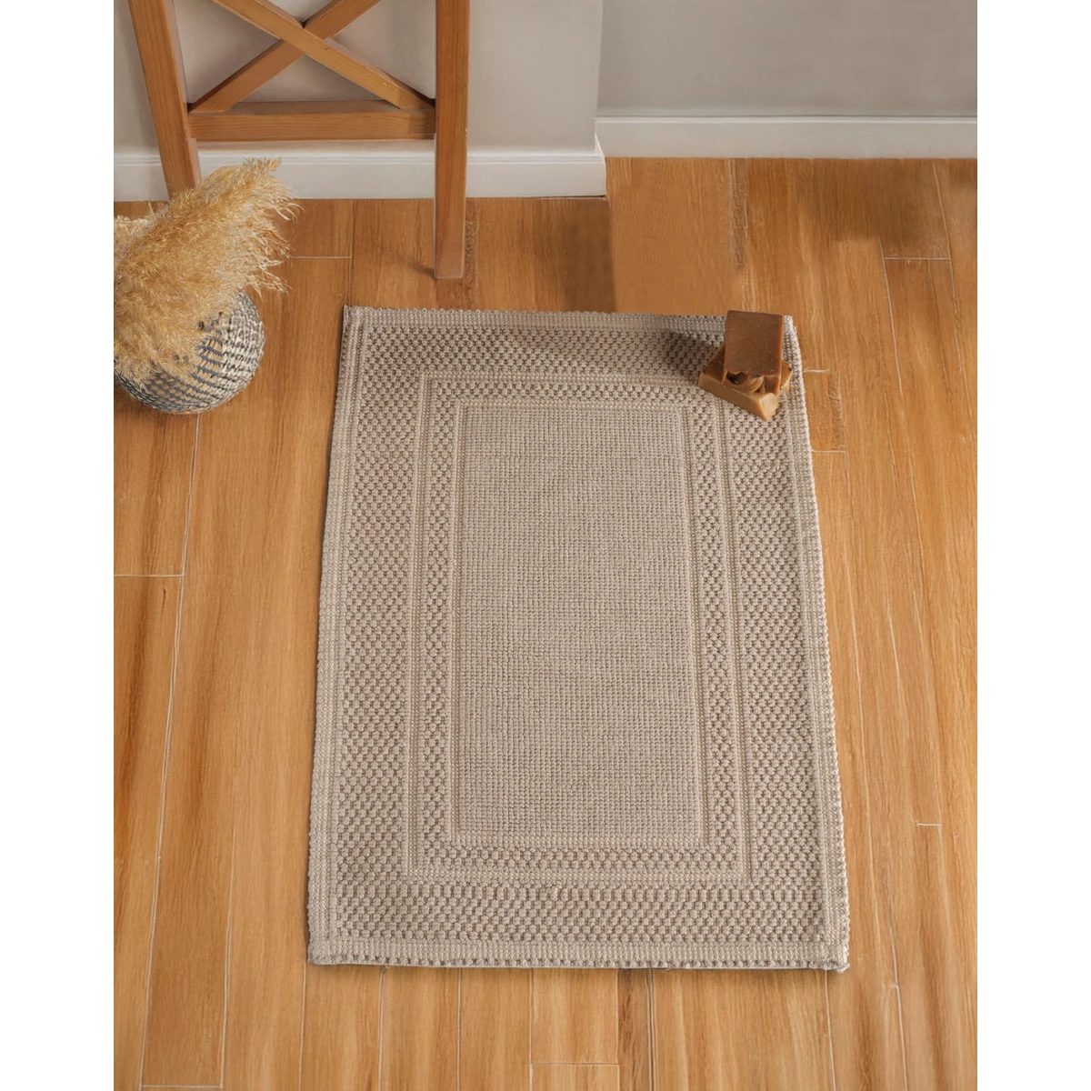 Manamo Fuji Bath Mat Cotton Quartz  40x60 cm