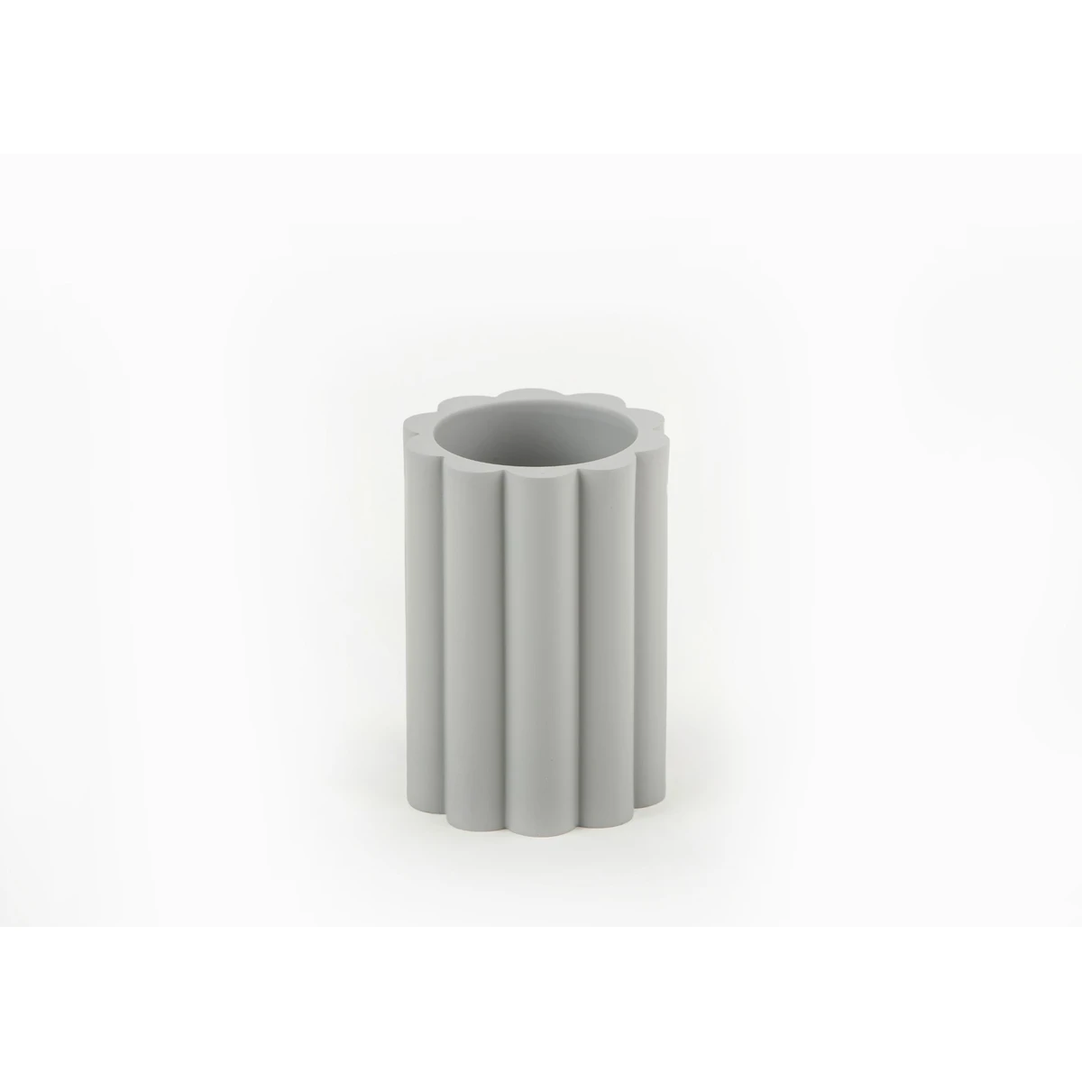 Manamo Tria Toothpaste Dispenser Polyresin Gray  7.5x7.5x11 cm