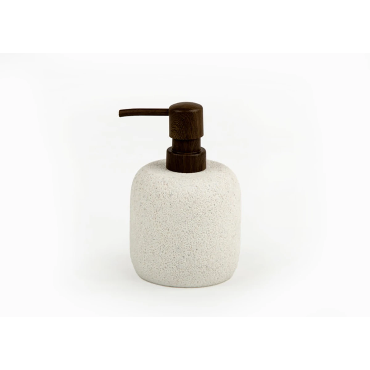 Manamo Elegance Liquid Soap Dispenser  Polyresin Ecru  9.1x9.1x14.4 cm