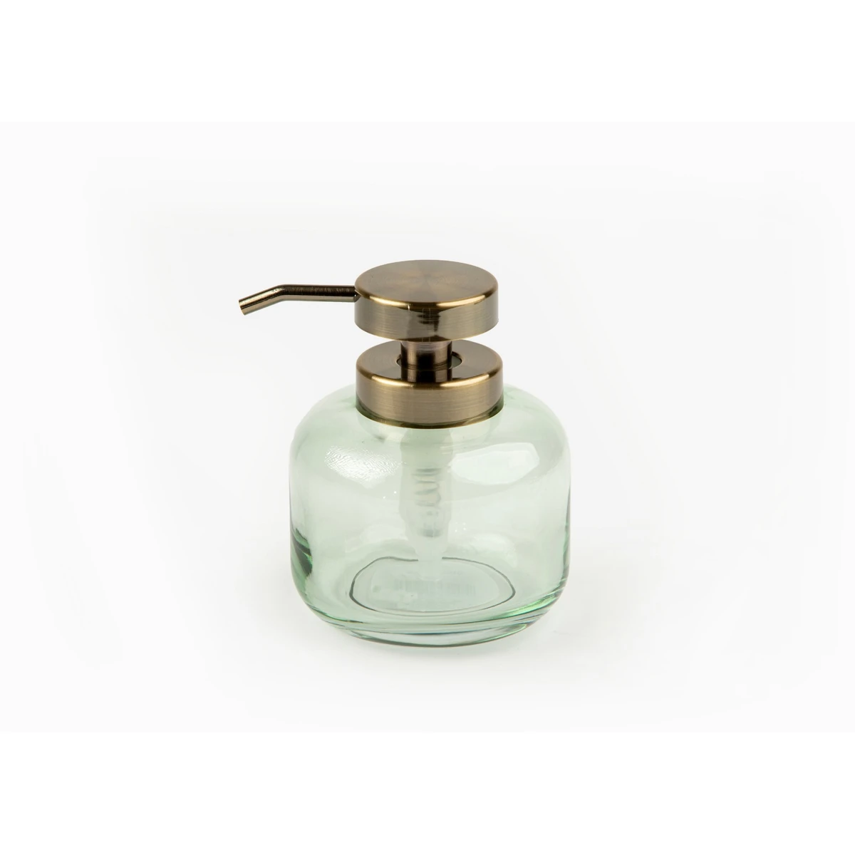 Manamo Sima Liquid Soap Dispenser  Glass Green  10.1x10.1x12.7 cm
