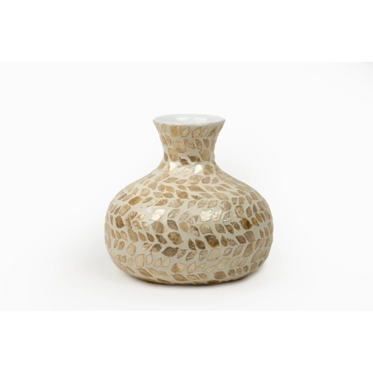 Manamo Luisa Vase Bamboo/ Pearl  Gold 26x36 cm