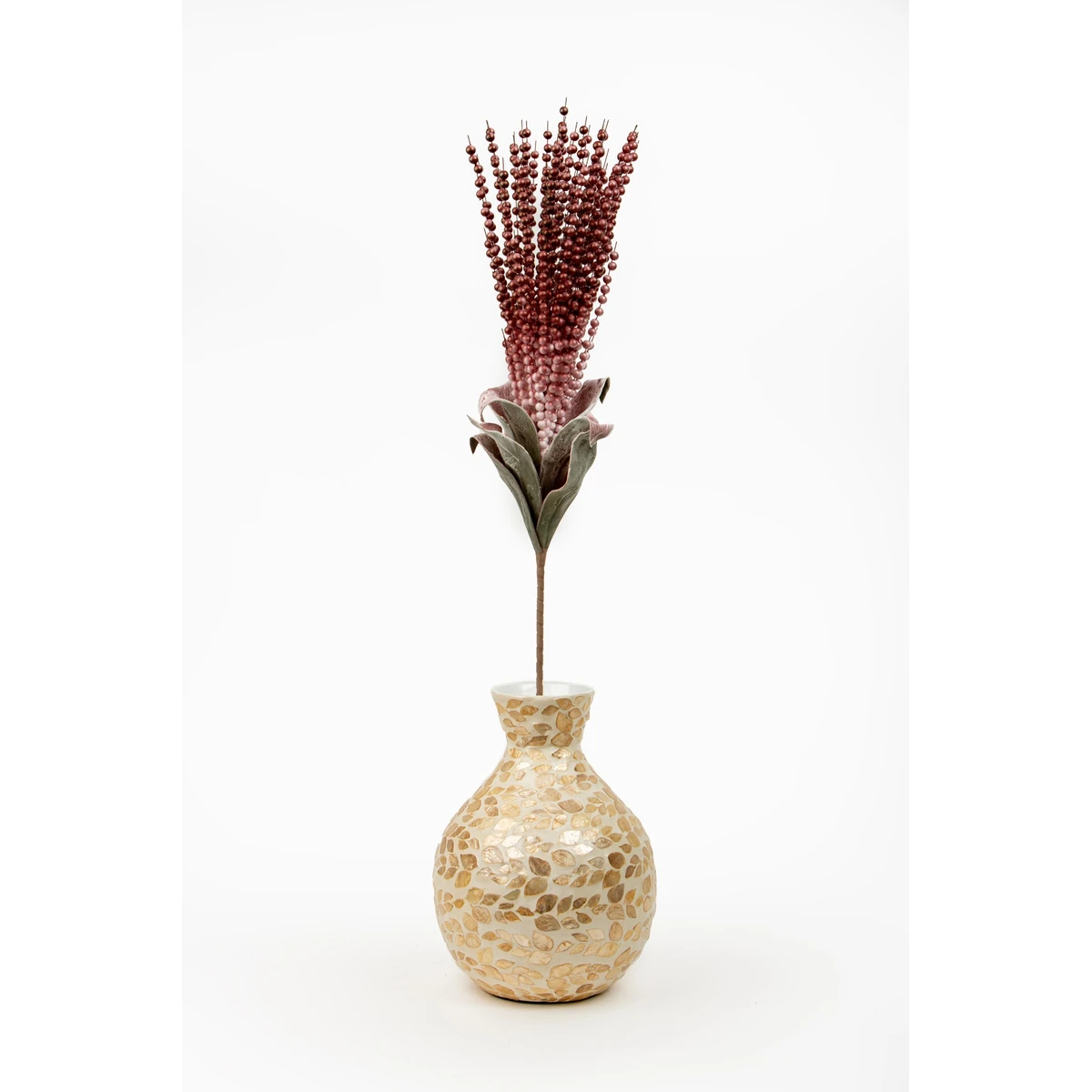 Manamo Wheat Artificial Flower  Damson 102 cm