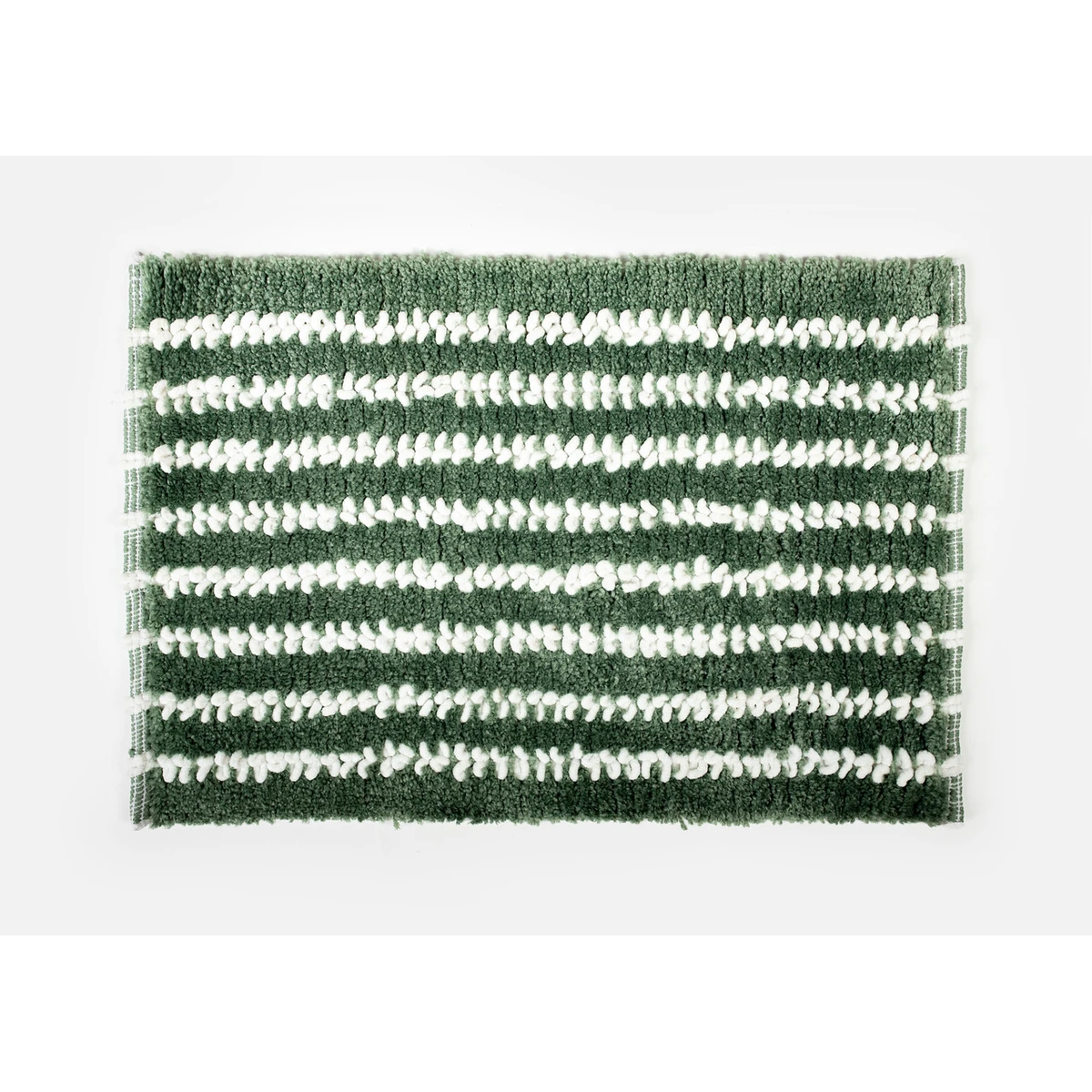 Manamo Dots Bath Mat Micro-chenille Green Hand-woven40x60 cm