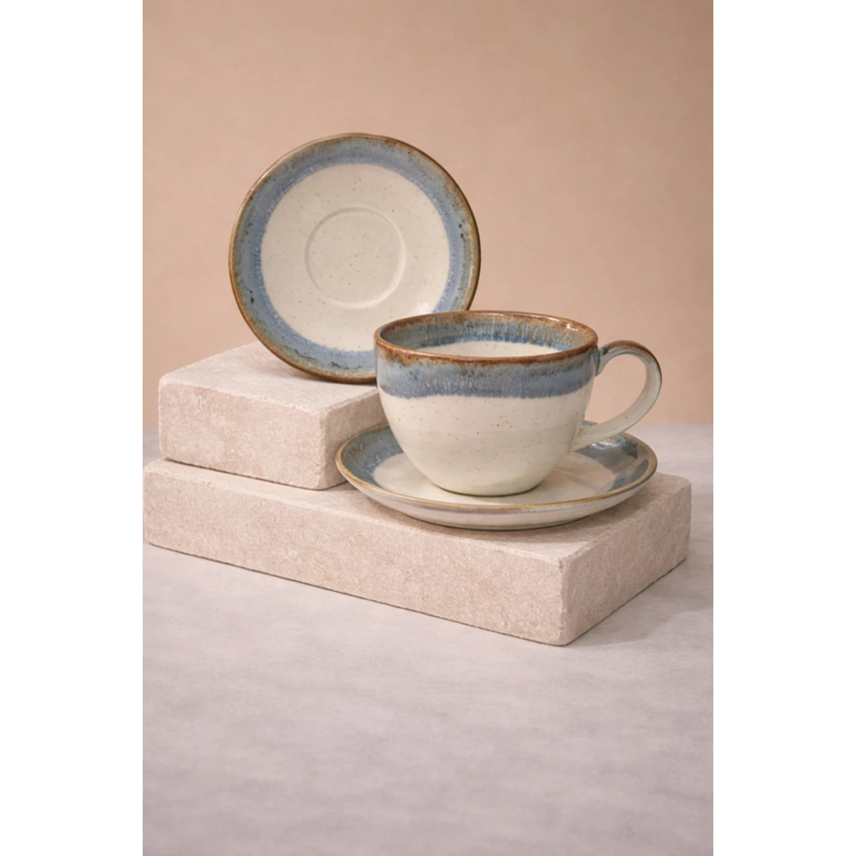 Manamo Luna Nescafe Mug Ceramiic Indigo  210 cc