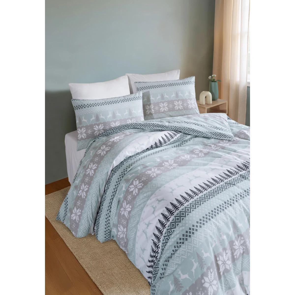 Manamo Dear Love Duvet Cover With Pillow Case Cotton  200x220+50x70 cm(2)