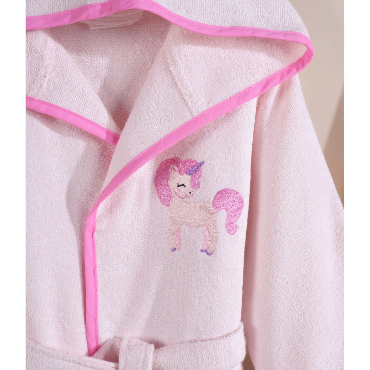 Manamo  Pony baby Bamboo Bathrobe Soft Pink 24/36 Month