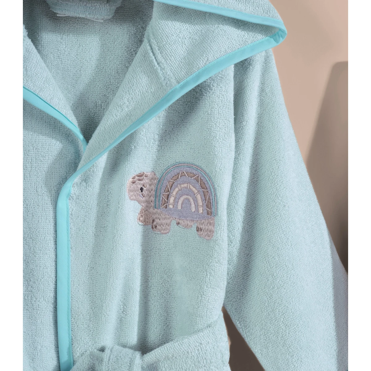 Manamo  Tiny Turtles baby Bamboo Bathrobe Cameo 12/24 Month