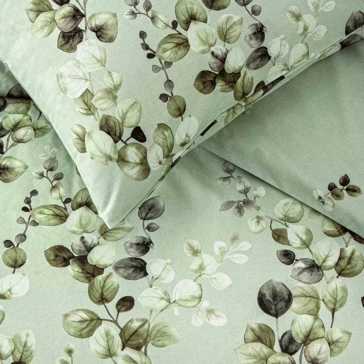 TAC Leif Ranforce Bed Linen Set Single Blue 160x220+180x260+50x70 cm 