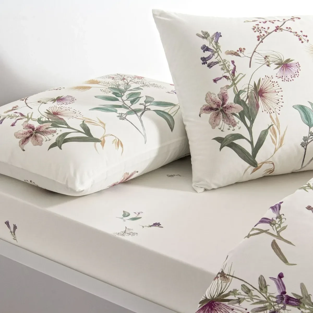 TAC Elowen  Ranforce Bed Linen Set Single Blue 160x220+180x260+50x70 cm 