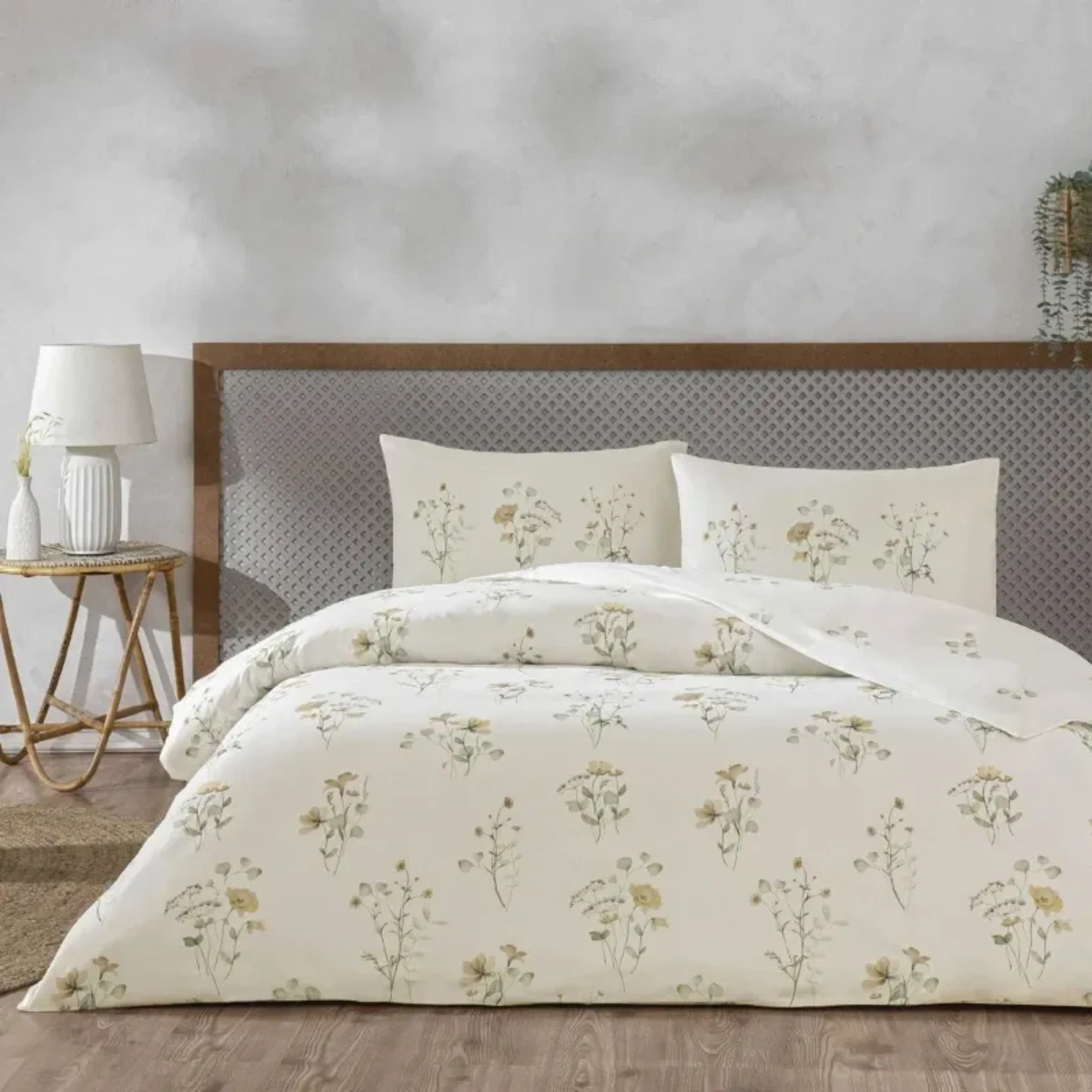 TAC Auren Bed Linen Set Cotton Pink Single 160x220+180x260+50x70 cm