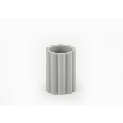 Manamo Tria Toothpaste Dispenser Polyresin Gray  7.5x7.5x11 cm