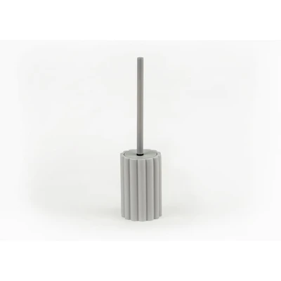 Manamo Tria Toilet Brush  Polyresin Gray  10.5x10.5x15.6 cm
