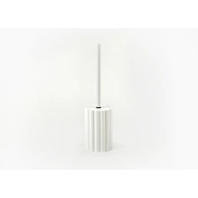 Manamo Tria Toilet Brush  Polyresin Ecru  10.5x10.5x15.6 cm