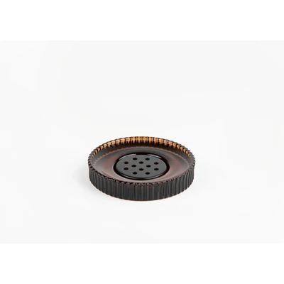 Manamo Star Soap Dish  Glass Amber  10.5x10.5x2 cm