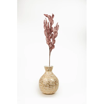 Manamo Leaves Branch Artificial Flower  Damson 103 cm