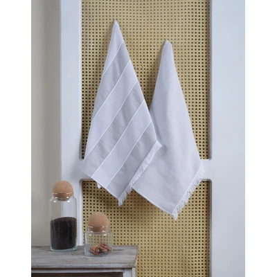 Manamo Lots Kitchen Towel  Cotton Grey Jacquard 50x70 cm (2pc)