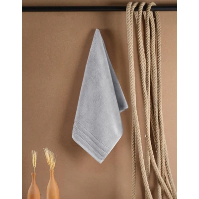 Manamo Areta Jacquard Luks Face Towel Metal Grey 50X85