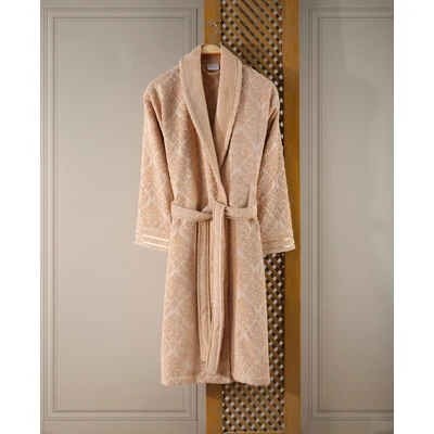 Manamo Paisley  Jacquard  Bathrobe Camel S/M