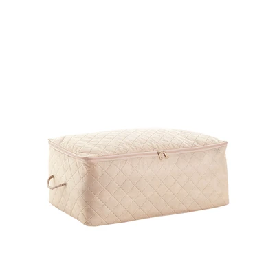 Manamo  Plain Organizer Quilted Beige 52x30x24 cm