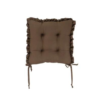 Manamo Amy Chair Pad Polyester Brown 40x40x3 cm